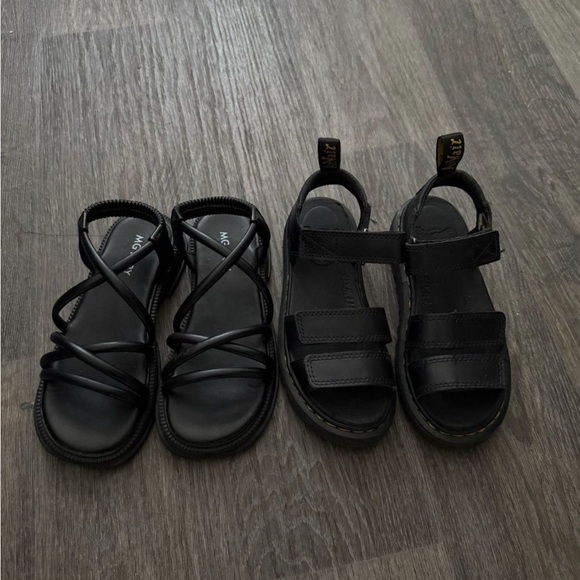 Dr. Martens Other - 2 Pairs of Girls Black Sandals (Size 2)
